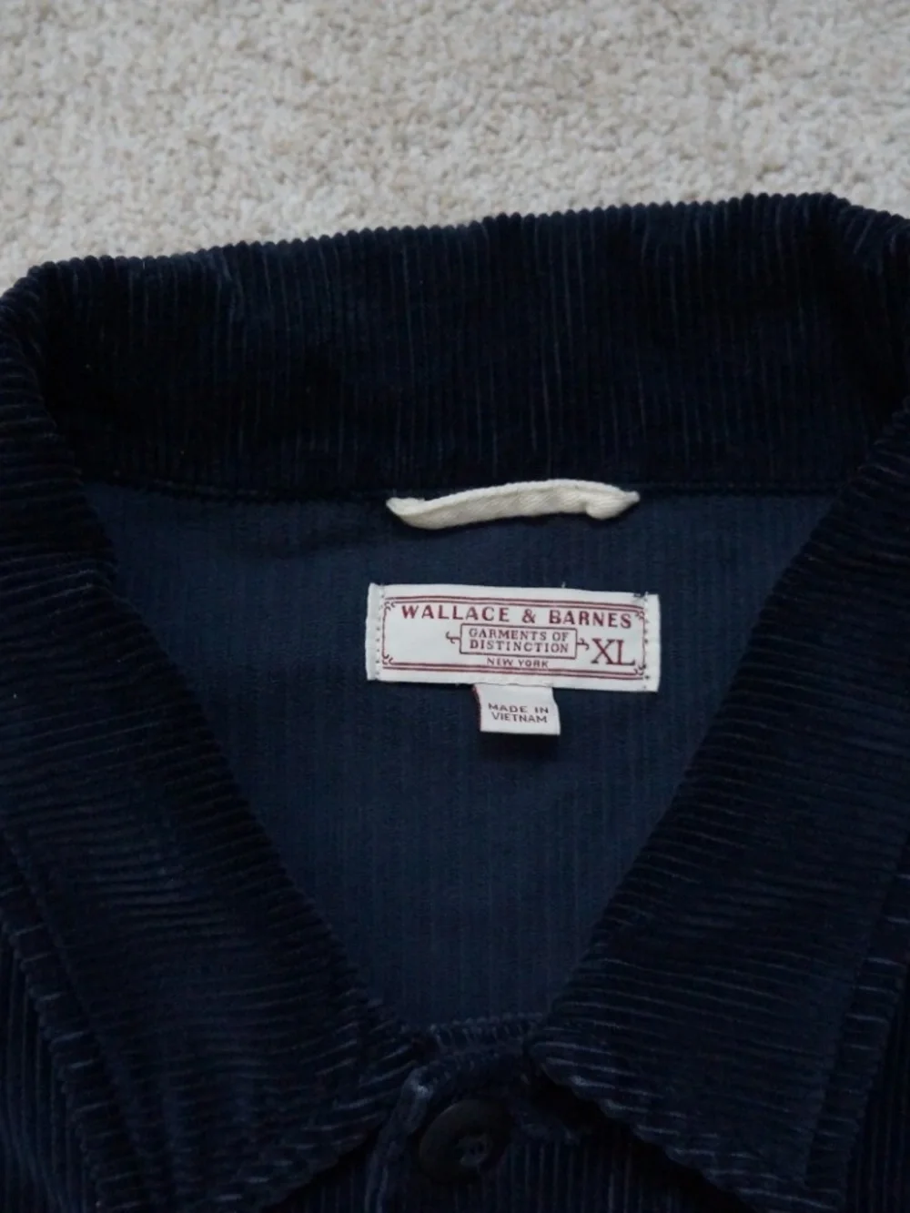 J.Crew Wallace & Barnes corduroy chore jacket Navy XL